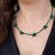 Collier en argent et Malachite