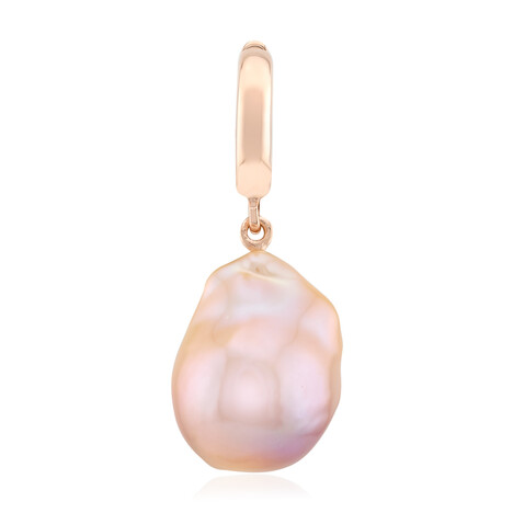 Pinkfarbene Süßwasserzuchtperlen-Silberanhänger (TPC)