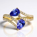 Anello in oro con Tanzanite AAA (CIRARI)