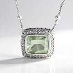 Collier en argent et Améthyste verte (Dallas Prince Designs)