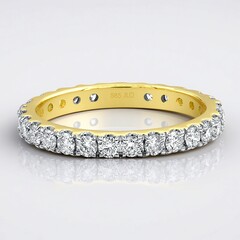 Anello in oro con Diamante SI1 (G) (Annette)