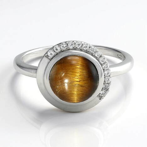 Bague en argent et Œil de Tigre