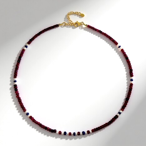Collana in argento con Rubino (Riya)