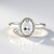 Bague en argent et Topaze blanche