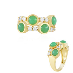 Anello in argento con Crisoprasio