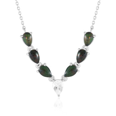Mezezo-Opal-Silbercollier