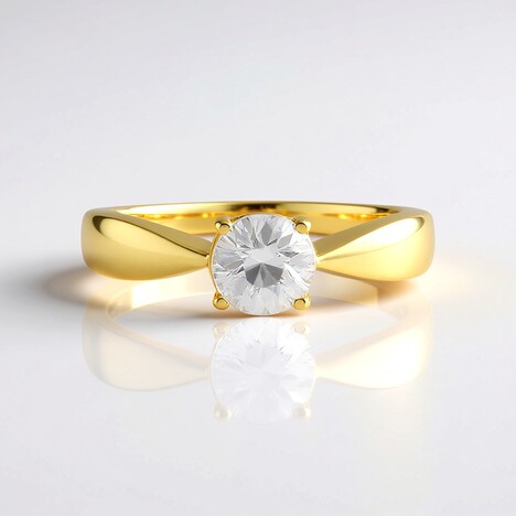 Anello in argento con Zircone (Adela Silber)