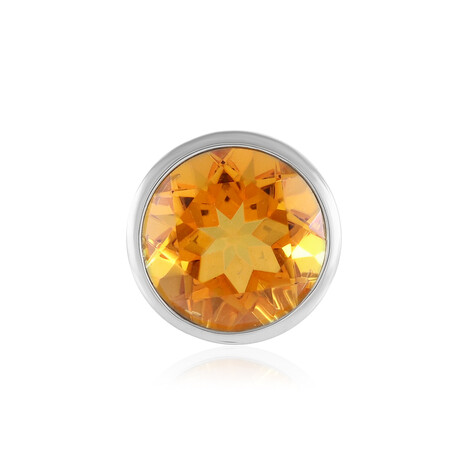 Pendentif en argent et quarz orange (MONOSONO COLLECTION)