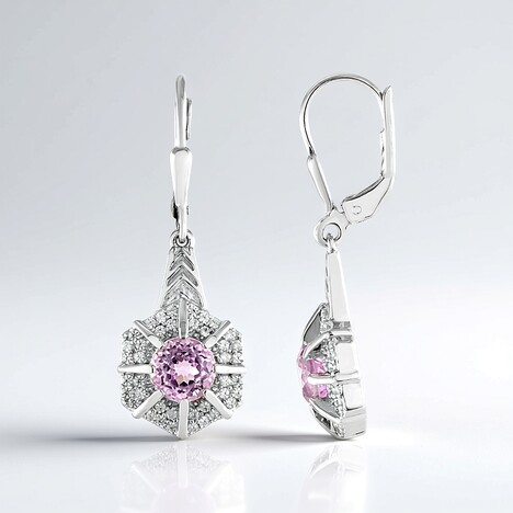 Orecchini in argento con Kunzite