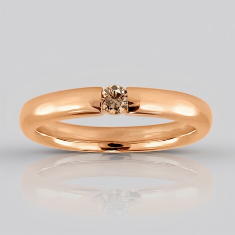Anello in oro con Diamante Rose de France VS1 di Argyle (Annette)