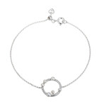 Bracelet en argent et Perle blanche de culture d'eau douce
