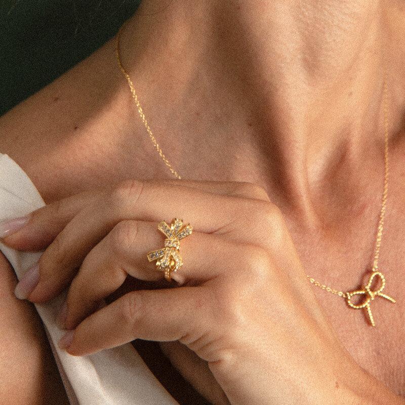 Weißer Topas-Silberring (M de Luca)