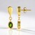 Orecchini in argento con Diopside Russo
