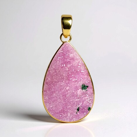 Ciondolo in argento con Cobalto Calcite (Bali Barong)