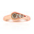 Gouden ring met een VS1 Argyle-Rose de France-Diamant (Annette)