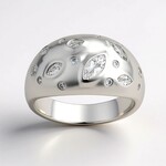 Anello in argento con Topazio Bianco (Adela Silber)