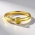 Anello in argento con Diamante Giallo I3