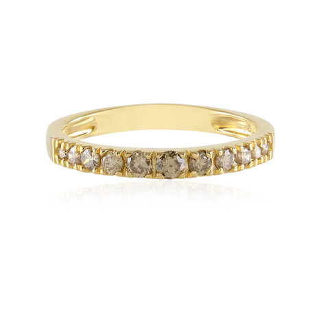 Zilveren ring met een I2 Champagne Diamant (de Melo)