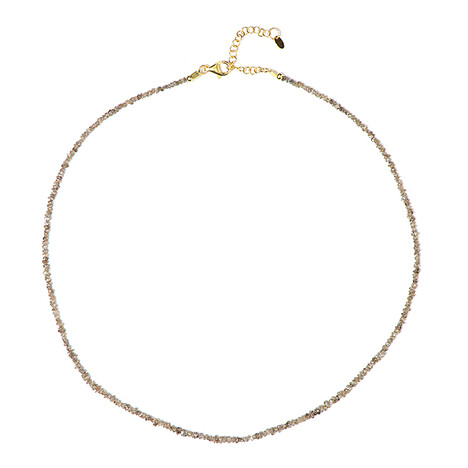 Collar en plata con Diamante champán