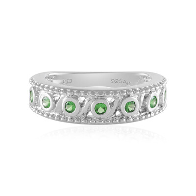 Tanzanian Tsavorite Silver Ring