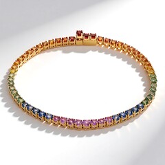 Bracciale in oro con Zaffiro Fancy (CIRARI)