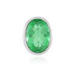 Ciondolo in argento con Quarzo Verde Smeraldo (MONOSONO COLLECTION)