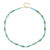Zilveren halsketting met turkooisstenen