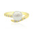 Bague en argent et Perle de culture d'eau douce (TPC)