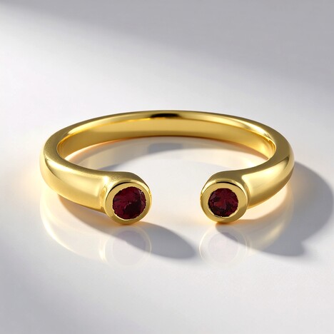 Anello in argento con Spinello Rosso