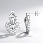 Orecchini in argento con Zircone (Adela Silber)