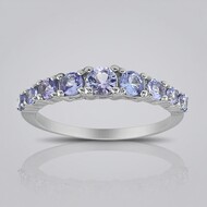 Bague en argent et Tanzanite