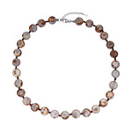 Fang Gu-Achat-Silberhalskette