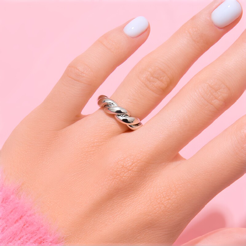 Zilveren ring (M de Luca)