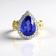 Anello in argento con Tanzanite