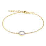Bracciale in argento con Diamante VS1 (G) (Annette)