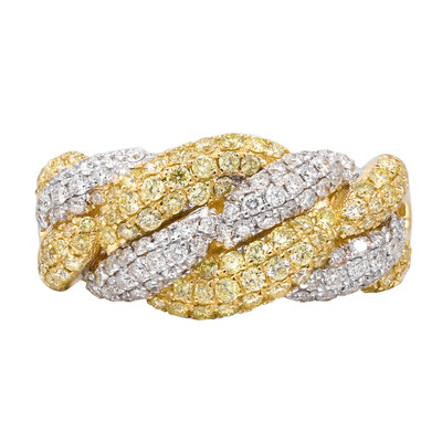 Bague en or et Diamant SI2 jaune (CIRARI)