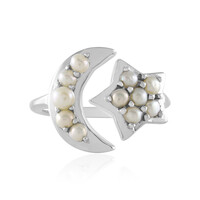 Anello in argento con Perla d'Acqua Dolce Argentata