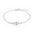 Brazalete en plata con Topacio blanco