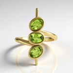 Anello in argento con Peridoto
