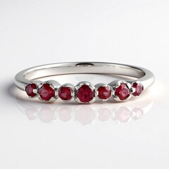 Anello in argento con Spinello Rosso