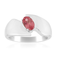 Brasilianischer Pinkfarbener Turmalin-Silberring