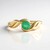 Anello in argento con Smeraldo Russo (Adela Silber)