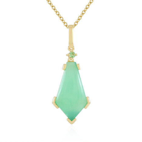Collar en plata con Crisoprasa (KM by Juwelo)
