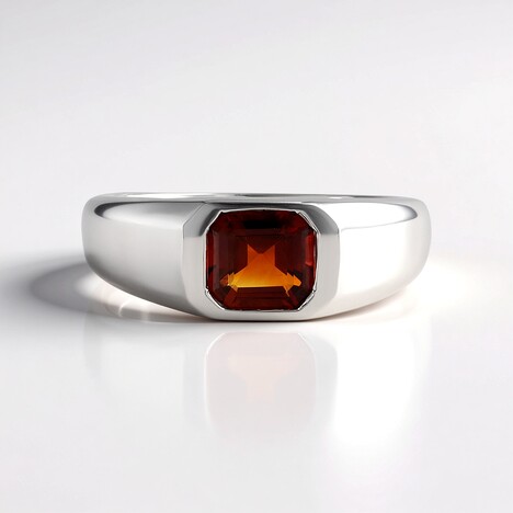 Anello in argento con Citrino Madeira