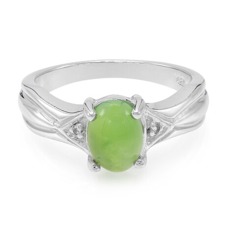 Kaiserlicher Chrysopras-Silberring