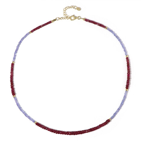 Collana in argento con Rubino del Madagascar
