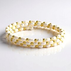 Bracciale in acciaio con Ematite Dorata (Riya)