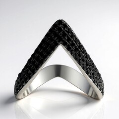 Anello in argento con Spinello Nero