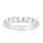 Weißer Topas-Silberring