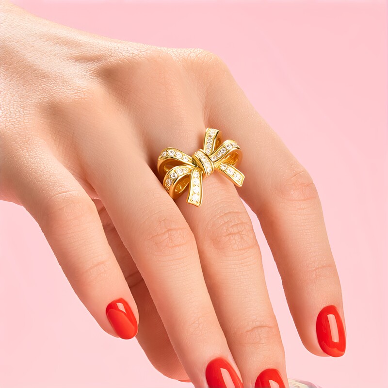 Weißer Topas-Silberring (M de Luca)